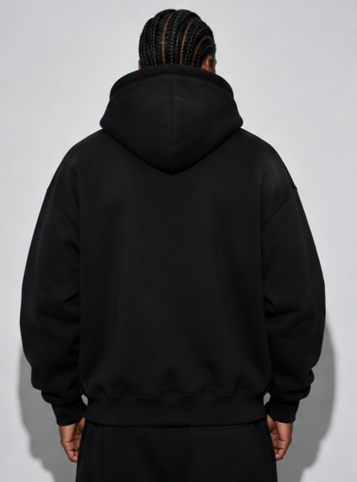 Men’s Black Jesus Graphic Zip-Up Hoodie – Streetwear