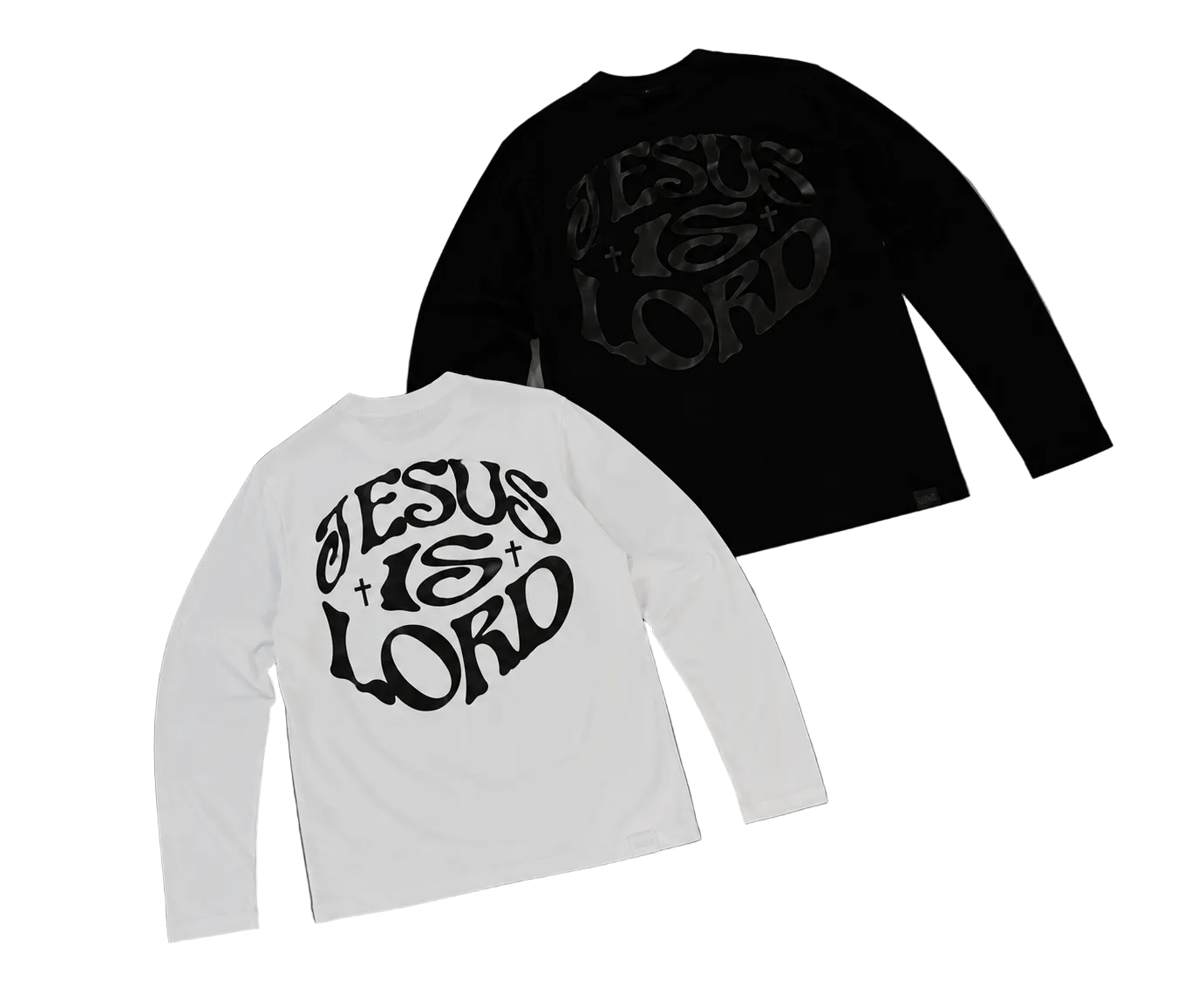Jesus Is Lord Long Sleeve Shirt – Faith Graphic Tee | White