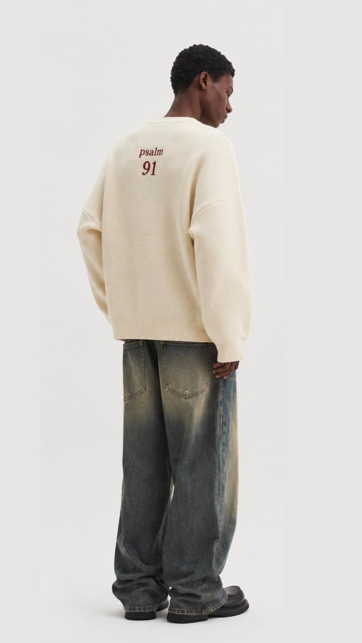 Knit Sweater Psalm 91 – Saved By Jesus