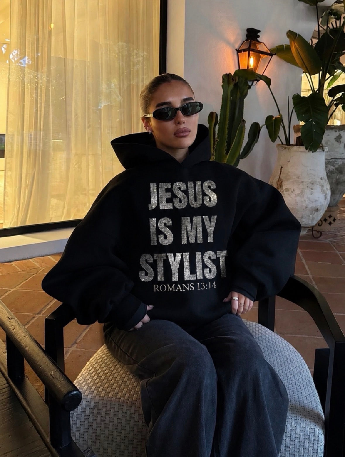 Jesus Is My Stylist Front Hoodie