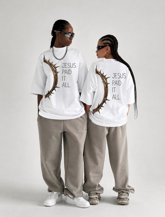 Jesus Paid It All Oversized T-Shirt